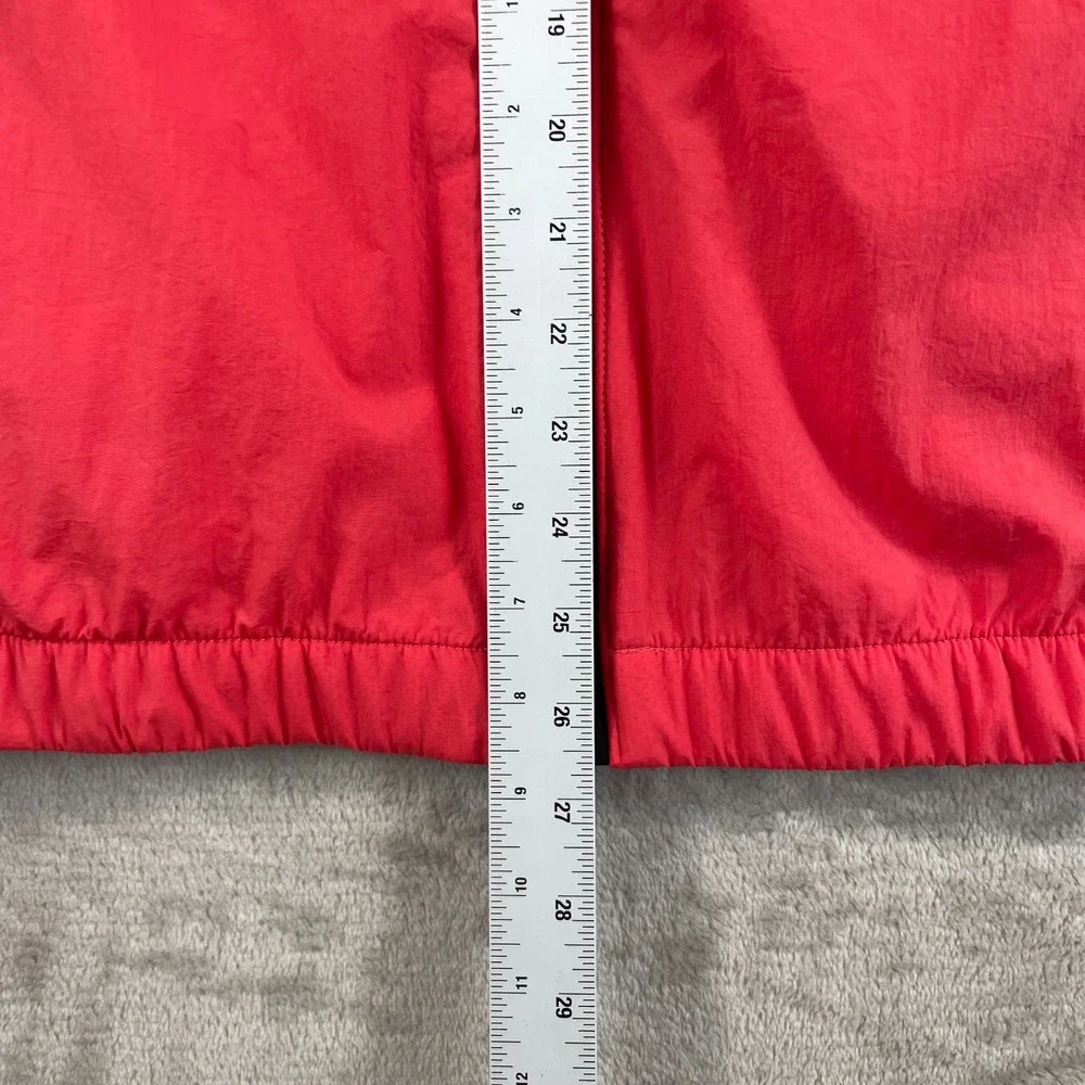 Nike Air Jordan Essentials Woven Jacket Men Medium Red Black Trim Nylon NWT $100